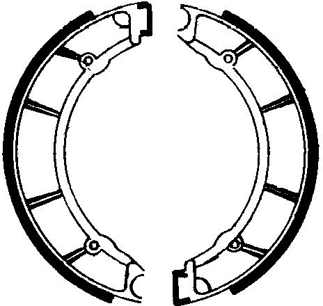 Jeu de mâchoires de frein Ferodo FSB880 220x40 mm