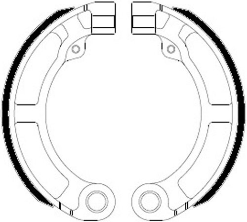 Ferodo brake shoe set FSB885A 135x20