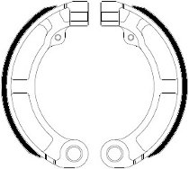 Ferodo brake shoe set FSB885A 135x20