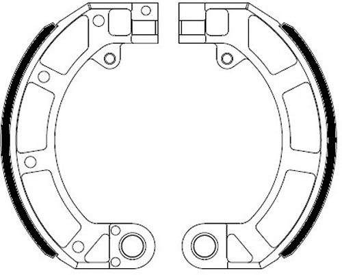 Set di ganasce freno Ferodo FSB891A 150x24 mm