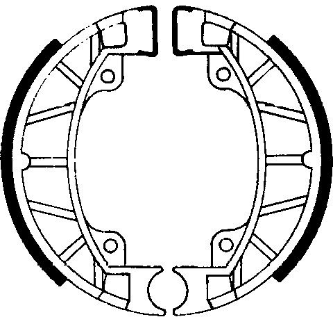 Ferodo brake shoe set FSB894 110x25 mm