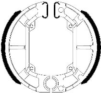 Ferodo brake shoe set FSB895A 100x20 mm