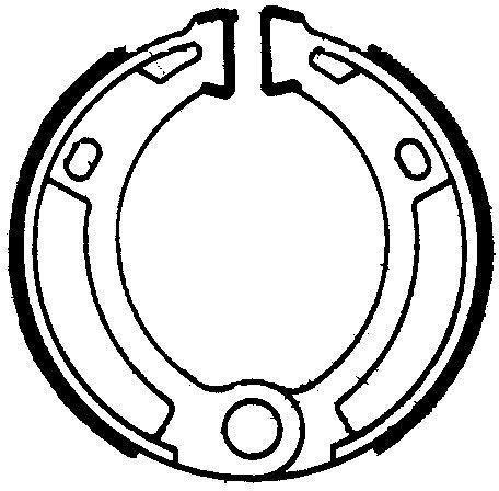 Ferodo brake shoe set FSB908 90x18 mm
