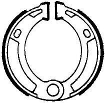 Ferodo brake shoe set FSB908 90x18 mm