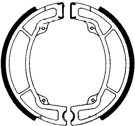 Jeu de mâchoires de frein Ferodo FSB913 130x22 mm