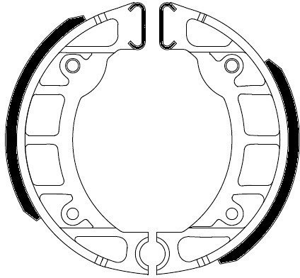 Ferodo brake shoe set FSB915A 104x20 mm
