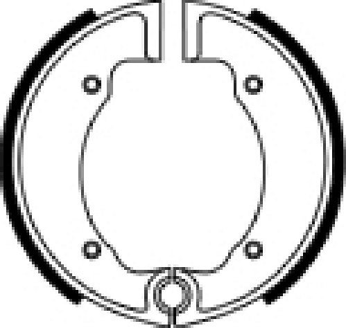 Ferodo brake shoe set FSB916 138x25