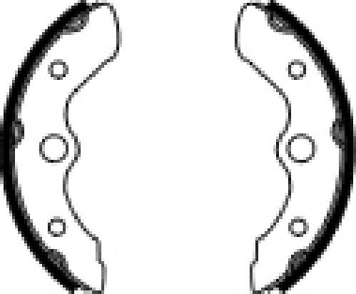 Ferodo brake shoe set FSB925 160x30 mm