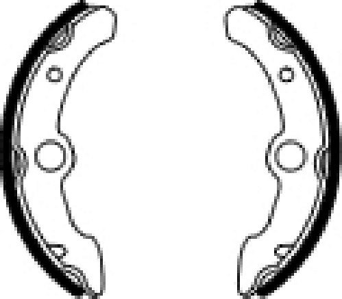 Ferodo brake shoe set FSB928 160x30 mm