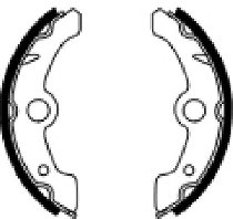 Ferodo brake shoe set FSB933 160x25 mm