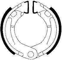 Ferodo brake shoe set FSB937 80x16 mm