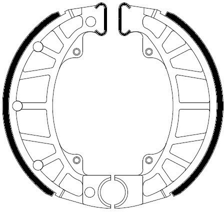 Ferodo brake shoe set FSB938A 110x25 mm