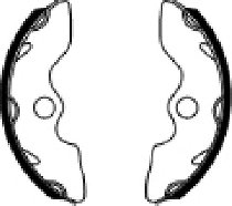 Ferodo brake shoe set FSB945 130x25 mm