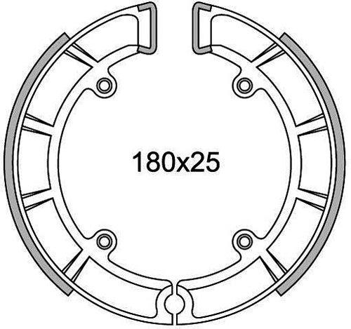 Ferodo brake shoe set FSB955 180x25 mm