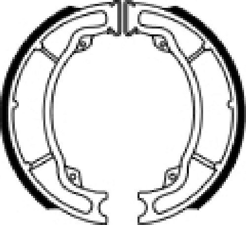 Ferodo brake shoe set FSB960 130x28 mm