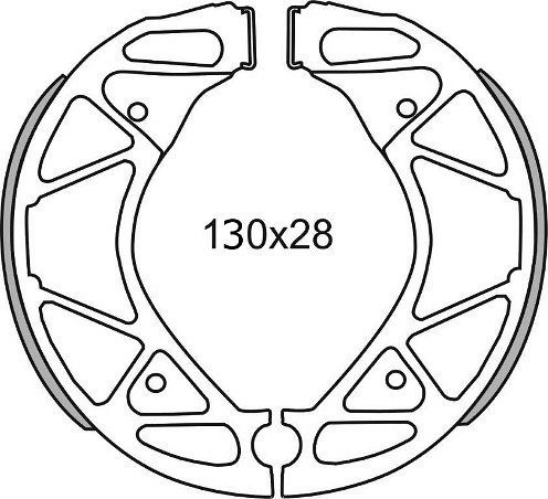 Jeu de mâchoires de frein Ferodo FSB974A 130x28 mm