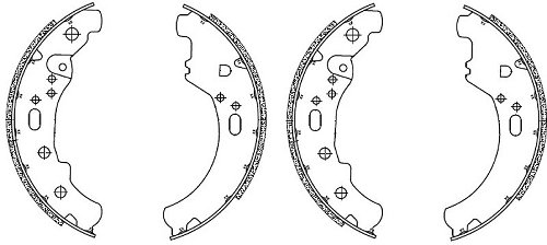 Ferodo brake shoe set FSB982EF 190x47 mm