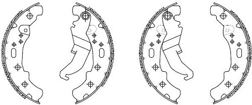Juego de zapatas de freno Ferodo FSB983EF 190x47 mm