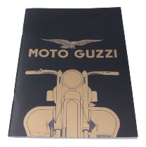 Moto Guzzi Notizheft DIN A4 liniert, schwarz, goldenes