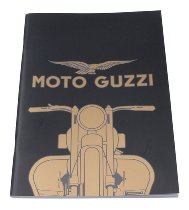 Moto Guzzi Notebook DIN A5 lined, black, gold emblem NML