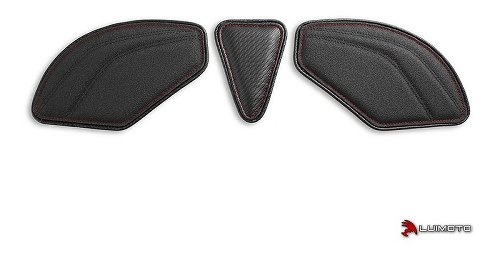 Luimoto Fuel tank pad kit black-red - Aprilia 1000, 1100