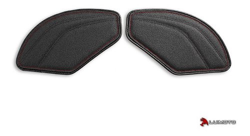 Luimoto Fuel tank side pads black-red - Aprilia 1000, 1100