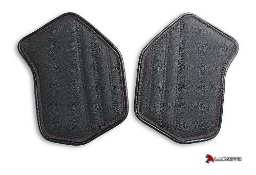 Luimoto Fuel tank side pads black-red - Ducati V4