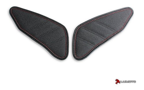 Luimoto Fuel tank side pads black-red - Ducati 899, 959,