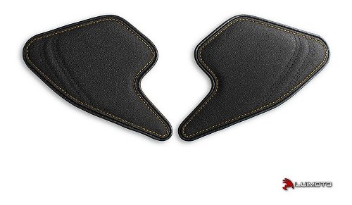 Luimoto Fuel tank side pads black-yellow - Ducati 797, 821,