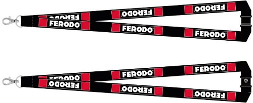 Porte-clés Ferodo noir-rouge-blanc