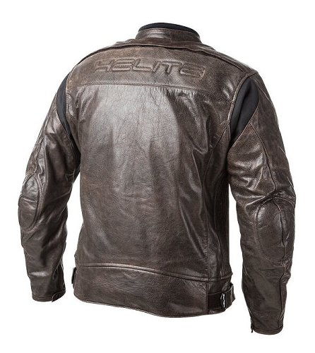 Helite Roadster Airbag Chaqueta de cuero Vintage Marrón L