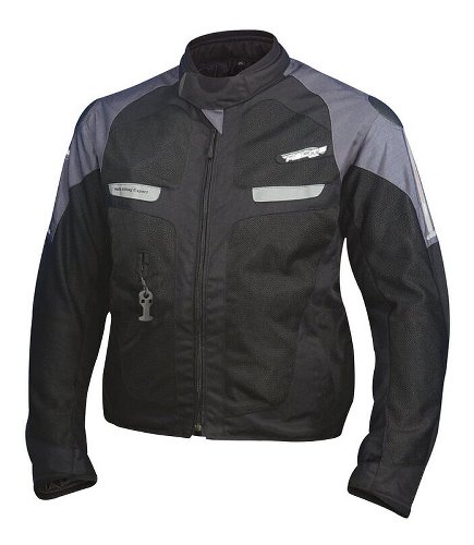 Helite Vented Airback Chaqueta Negro/Gris S