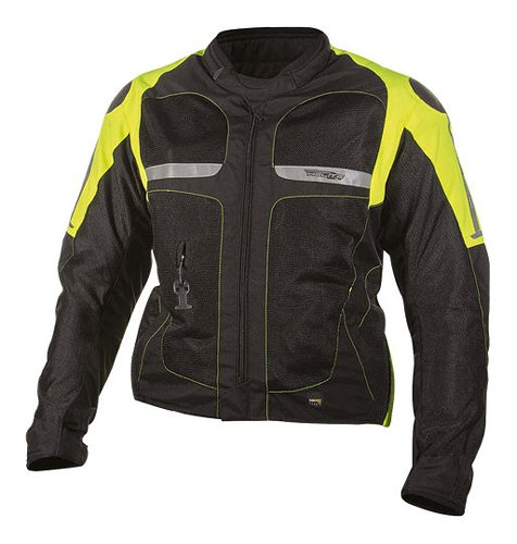 Helite Vented Airback Chaqueta Negro/Hi-Vis S