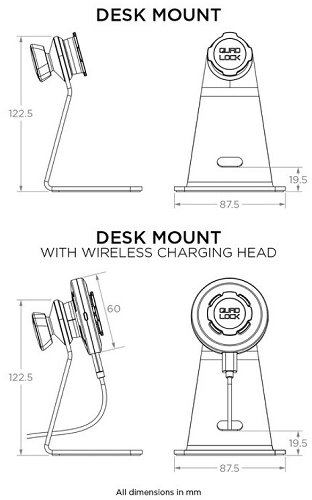 Support de smarphone bureau QUAD LOCK
