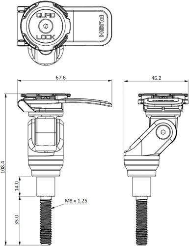 Supporto risers manubrio QUAD LOCK