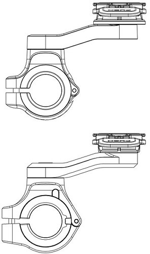 Support de smartphone moto QUAD LOCK - fixation guidon