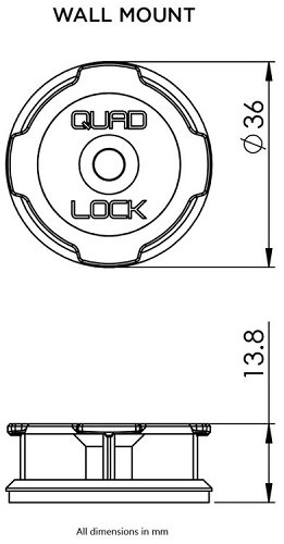 QUAD LOCK Adhesive Wall Mount