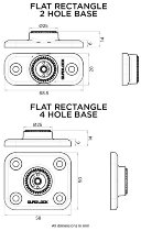 QUAD LOCK 360 2 Holes Rectangle Base