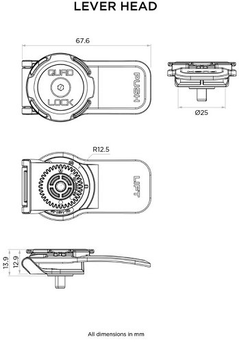 QUAD LOCK 360 Kopf - Hebelkopf