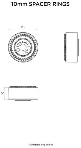 Jeu d'entretoises QUAD LOCK support guidon/rétroviseur