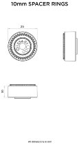 Jeu d'entretoises QUAD LOCK support guidon/rétroviseur