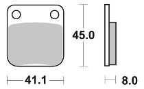 SBS Bremsbelag Carbon Tech