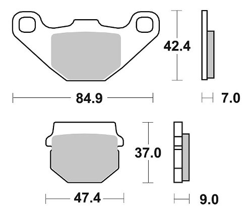 SBS Bremsbelag Maxi Sinter