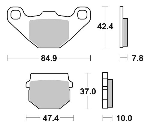 SBS Bremsbelag Carbon Tech