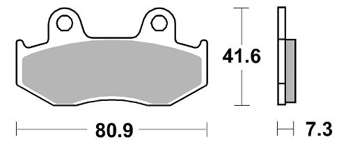 SBS Bremsbelag Carbon Tech