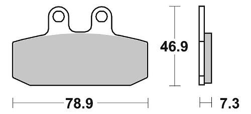 SBS Bremsbelag Carbon Tech