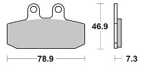 SBS Bremsbelag Carbon Tech