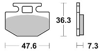 SBS Bremsbelag Carbon Tech