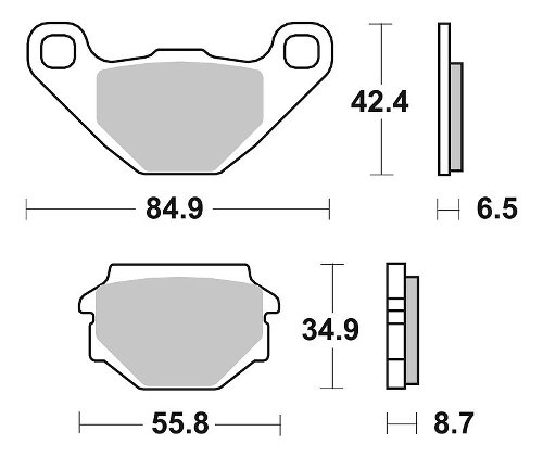 SBS Bremsbelag Carbon Tech