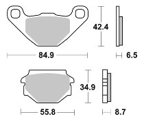 SBS Bremsbelag Carbon Tech